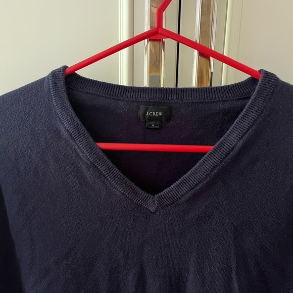 J.Crew Navy V-Neck Sweater - Picture 7 of 8